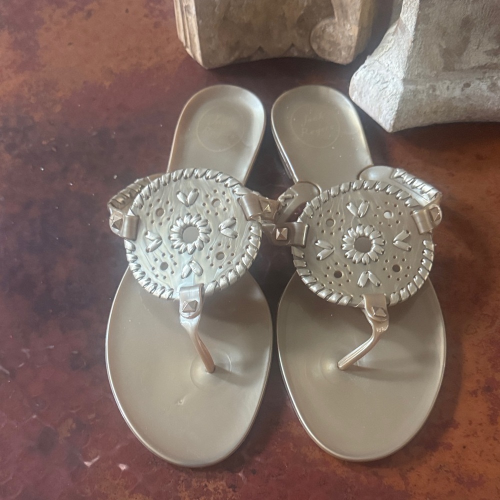 Jack Rogers Gold Women's Sandals
